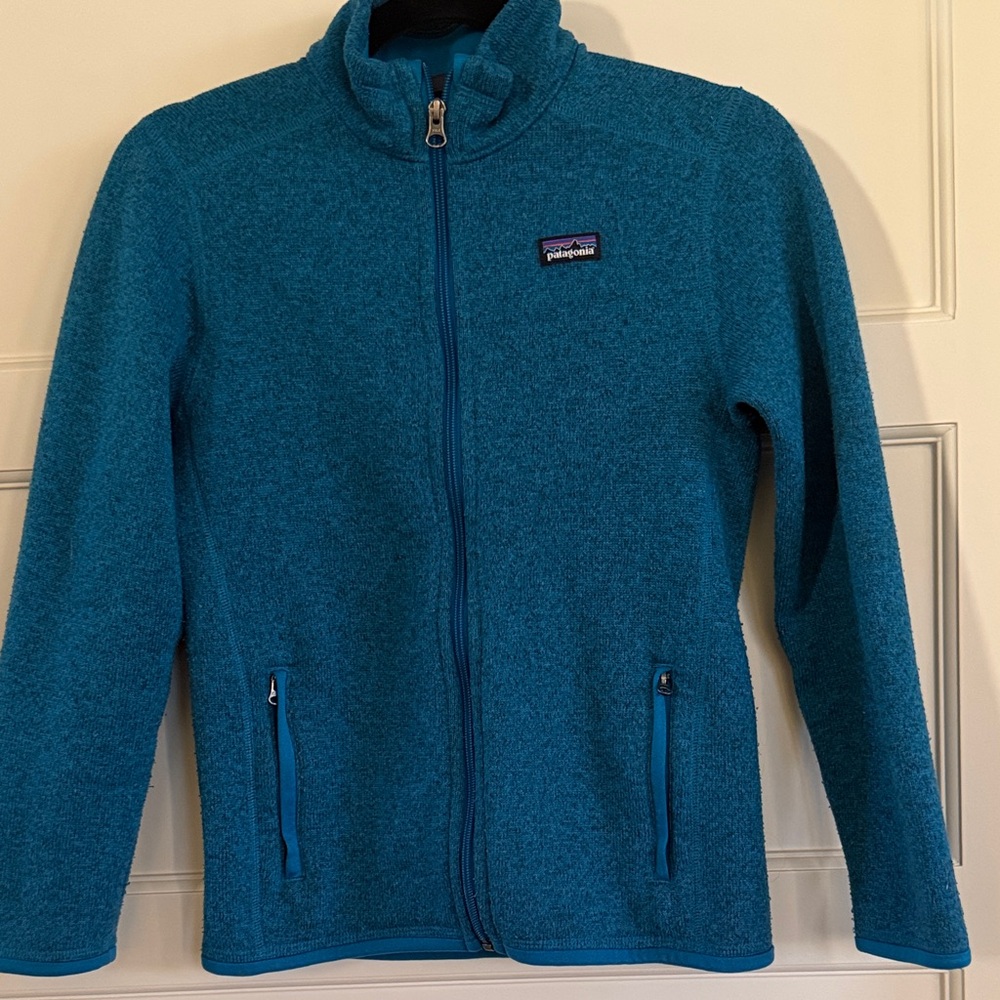 Patagonia Teal Fleece Full-Zip Better Sweater Jacket